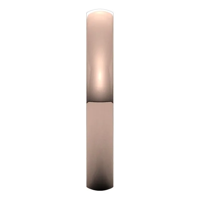 10K Rose Gold Domed Light Comfort Fit Wedding Band, 3 mm Wide