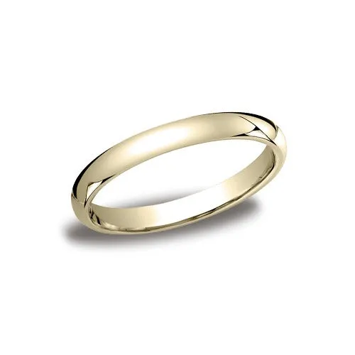 14k Yellow 3 mm Comfort Fit Band