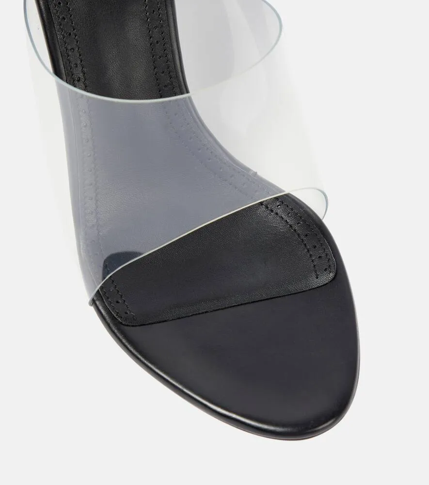 Alaia Embellished leather and PU sandals