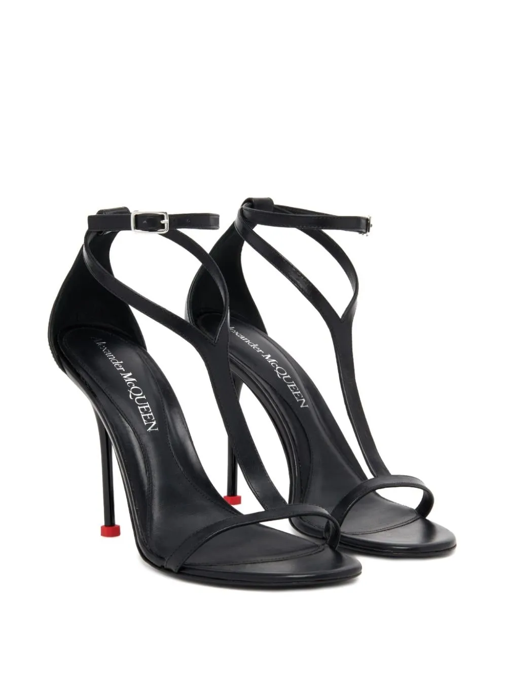 Alexander McQueen Harness 90mm leather sandals