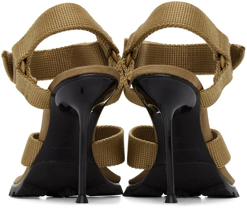 Alexander Wang Tan Julie Lugged Heeled Sandals