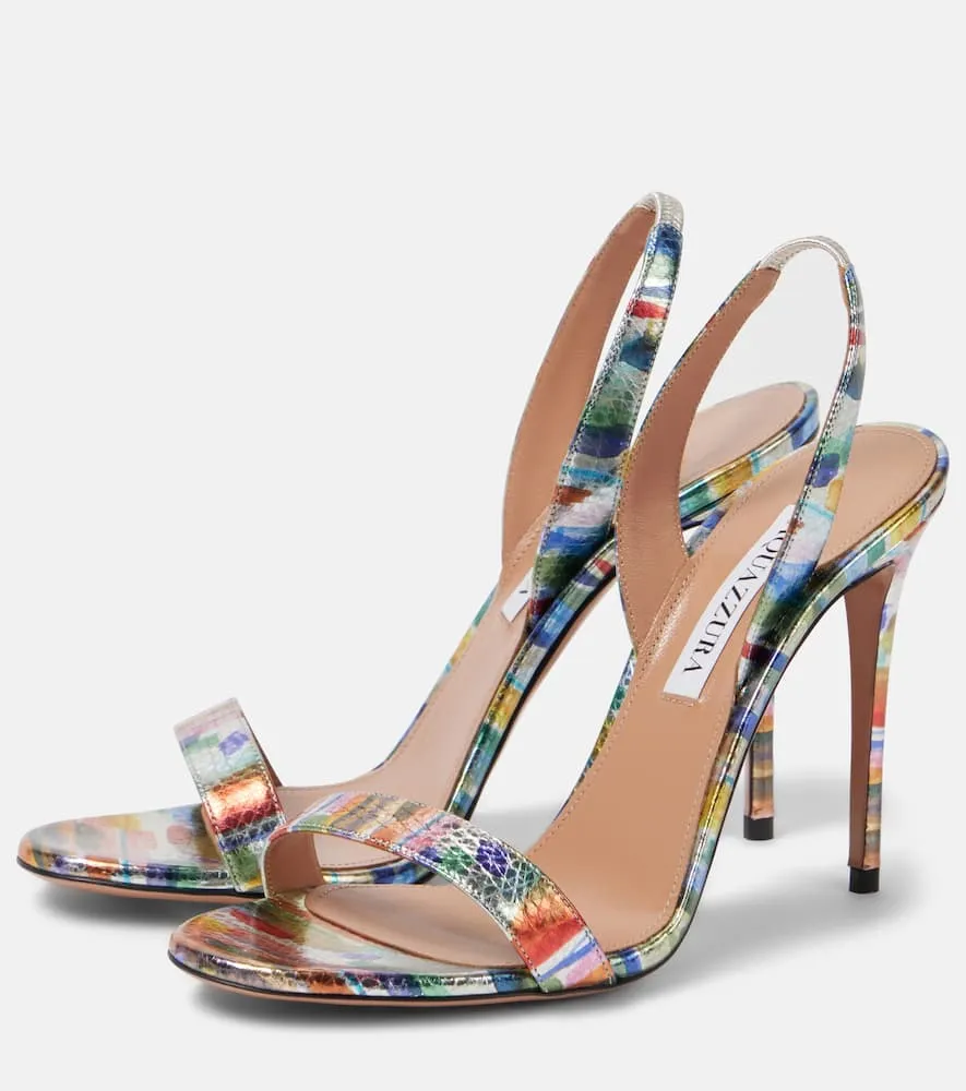 Aquazzura 105 leather sandals