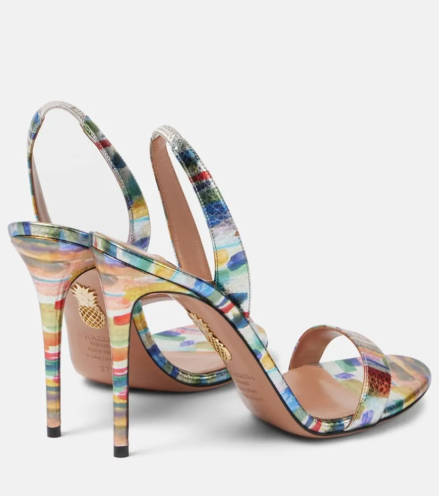 Aquazzura 105 leather sandals