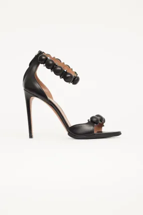 Black Leather La Bombe 90 Pump