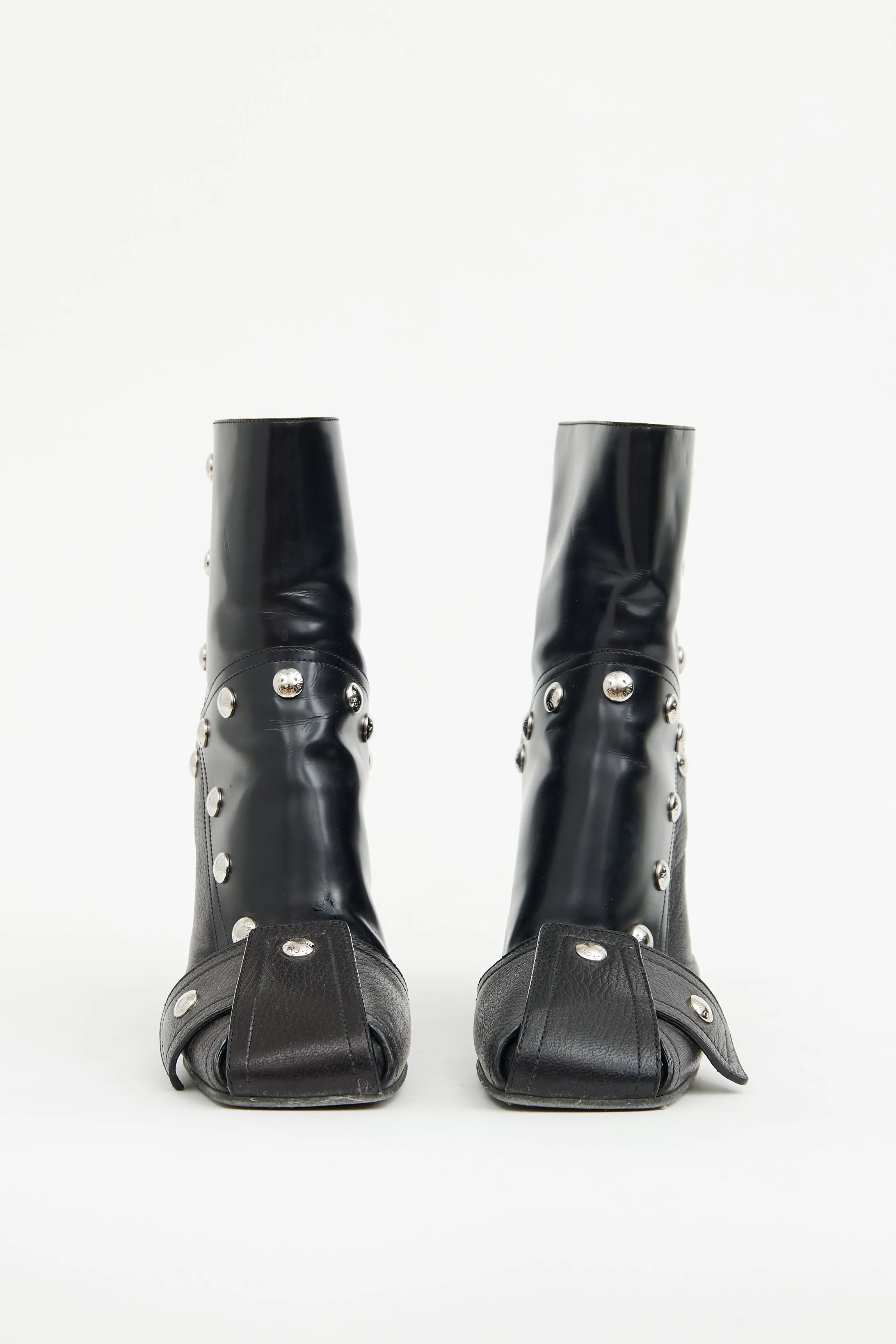 Black Patti Wedge Ankle Boot