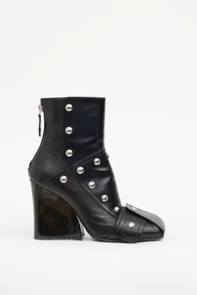 Black Patti Wedge Ankle Boot