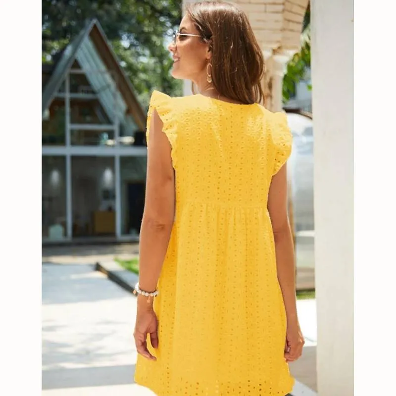 Boho Dress - Cute Butterfly Sleeve