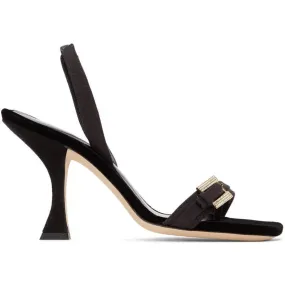 BY FAR Black Carlotta Sandals