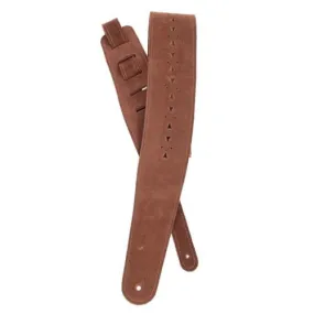 D'Addario Planet Waves Leather Guitar Strap - Honey Suede Apache