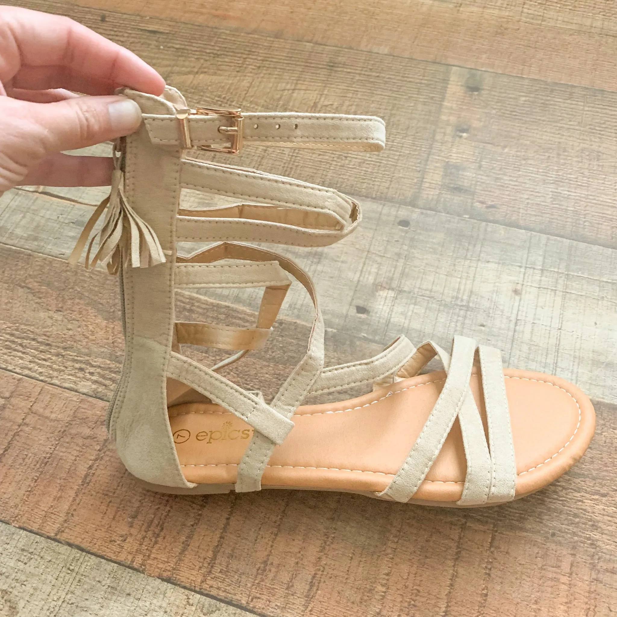 Epic Step Tan Gladiator Sandals - Size 7 (In Great Condition!)