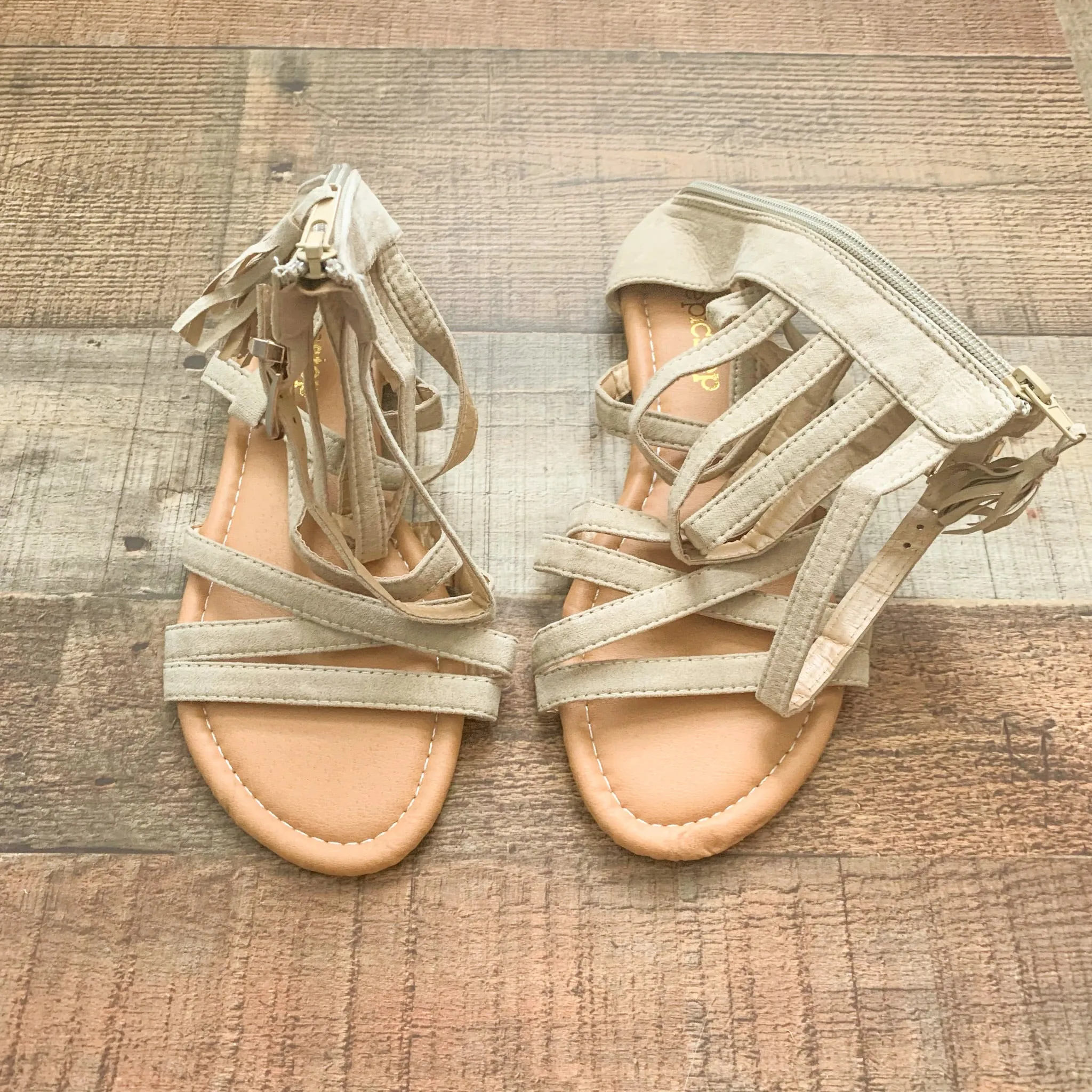 Epic Step Tan Gladiator Sandals - Size 7 (In Great Condition!)
