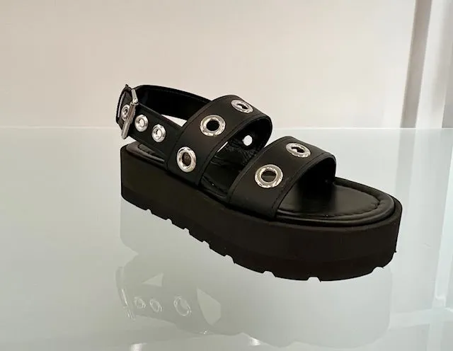 G3234305GOMCLN Double strap sandal with grommets