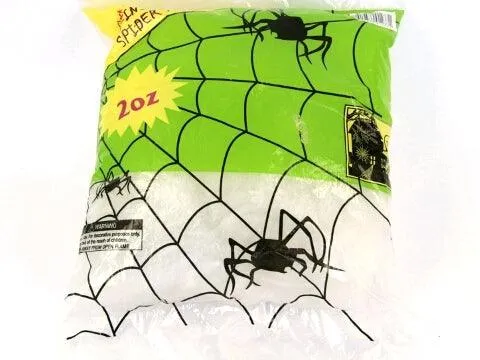 Glow In The Dark White Spider Web