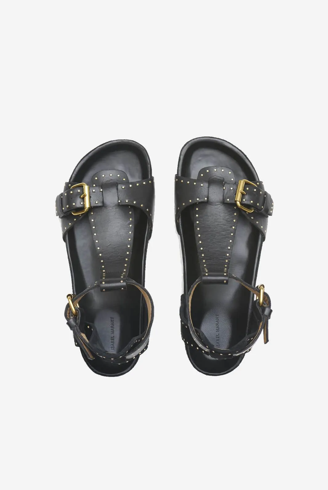 LAYNE STUDDED LEATHER SANDALS