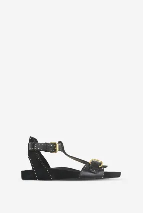 LAYNE STUDDED LEATHER SANDALS