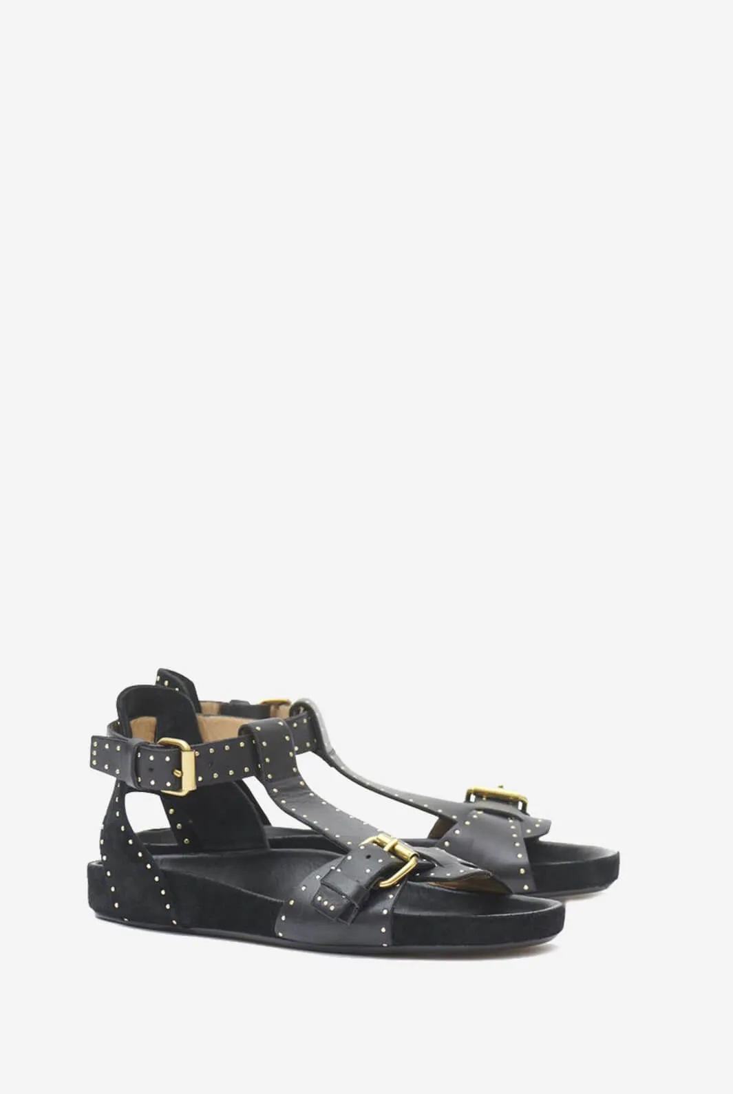 LAYNE STUDDED LEATHER SANDALS