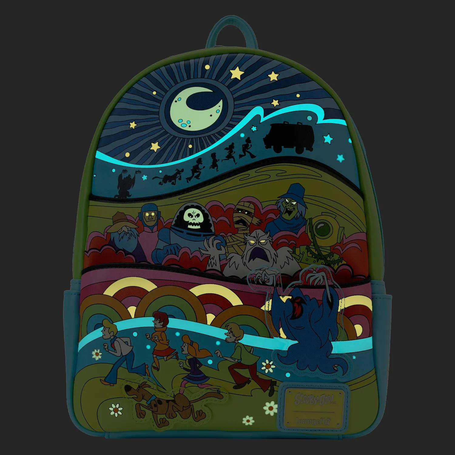 LF Scooby Doo Psychedelic Monster Chase GITD Mini Backpack