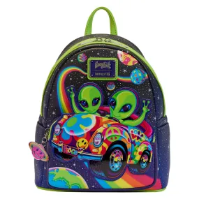 Loungefly x Lisa Frank Cosmic Alien Ride Glow Mini Backpack