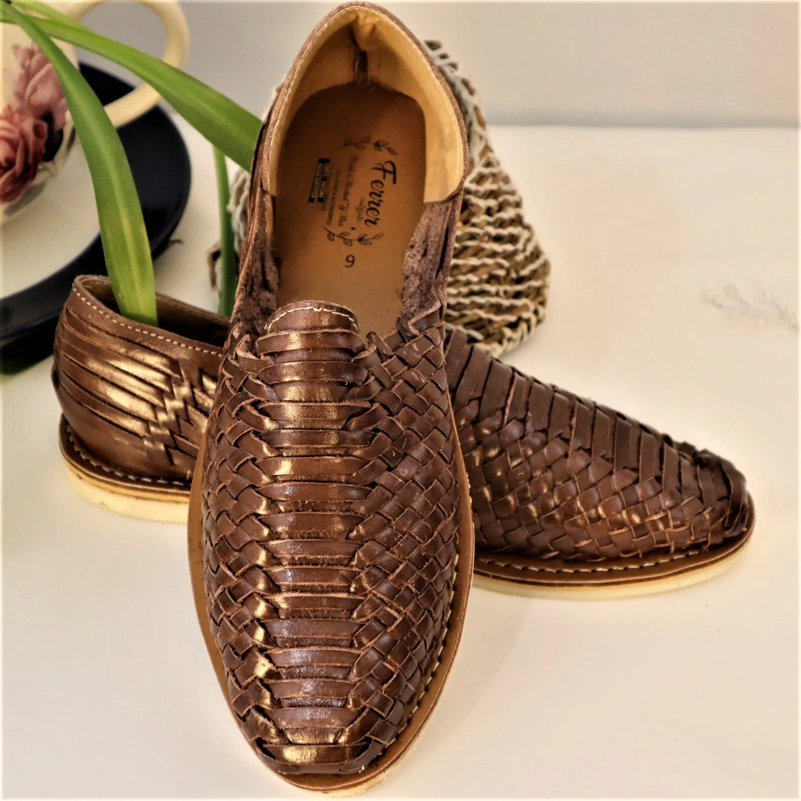 Mexican Handwoven Closed Toe Huarache Sandal