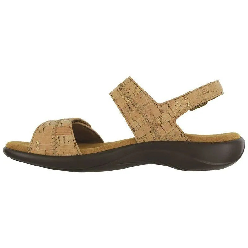 SAS Women's Nudu Heel Strap Sandal in Golden Cork