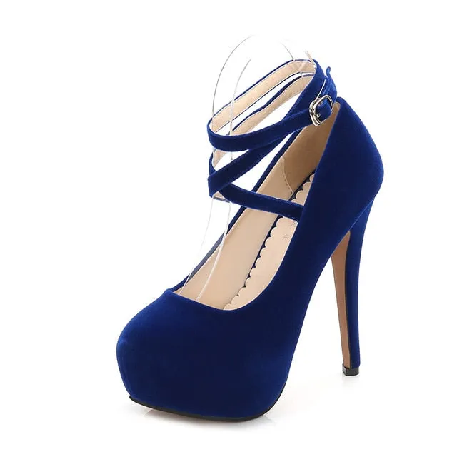 Sexy Gladiator Ankle Strap High Heels