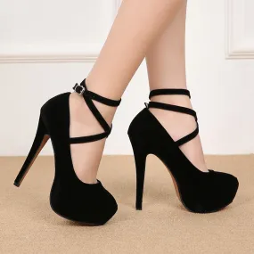 Sexy Gladiator Ankle Strap High Heels