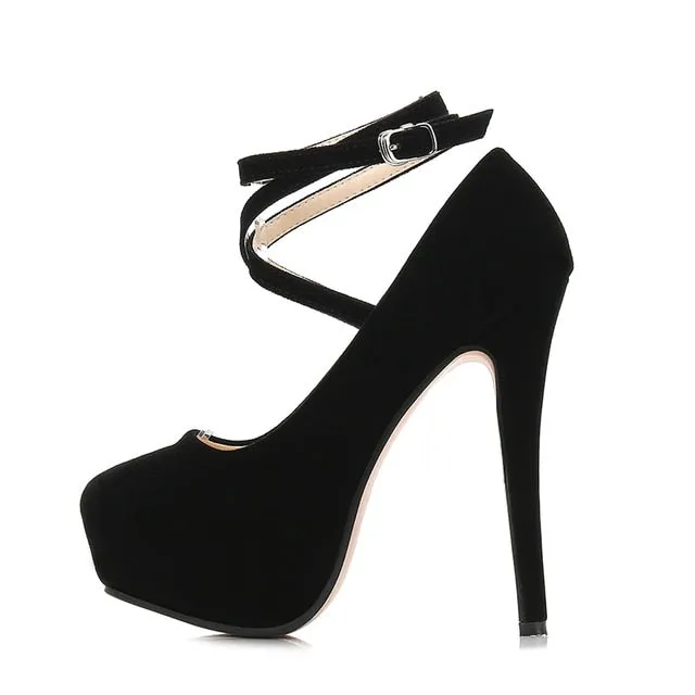 Sexy Gladiator Ankle Strap High Heels
