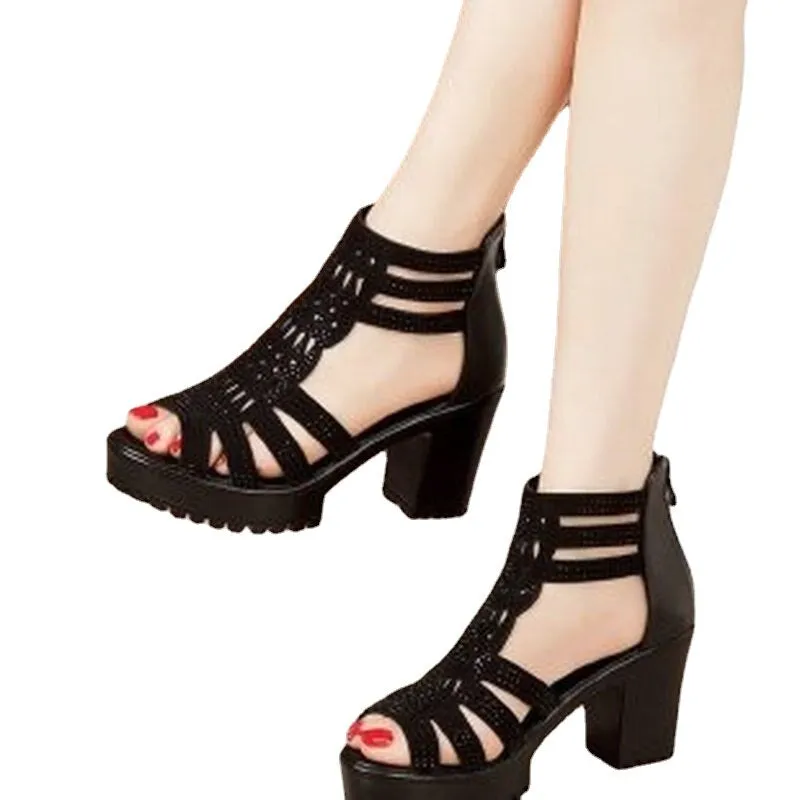 Sexy Gladiator Cutout Sandals