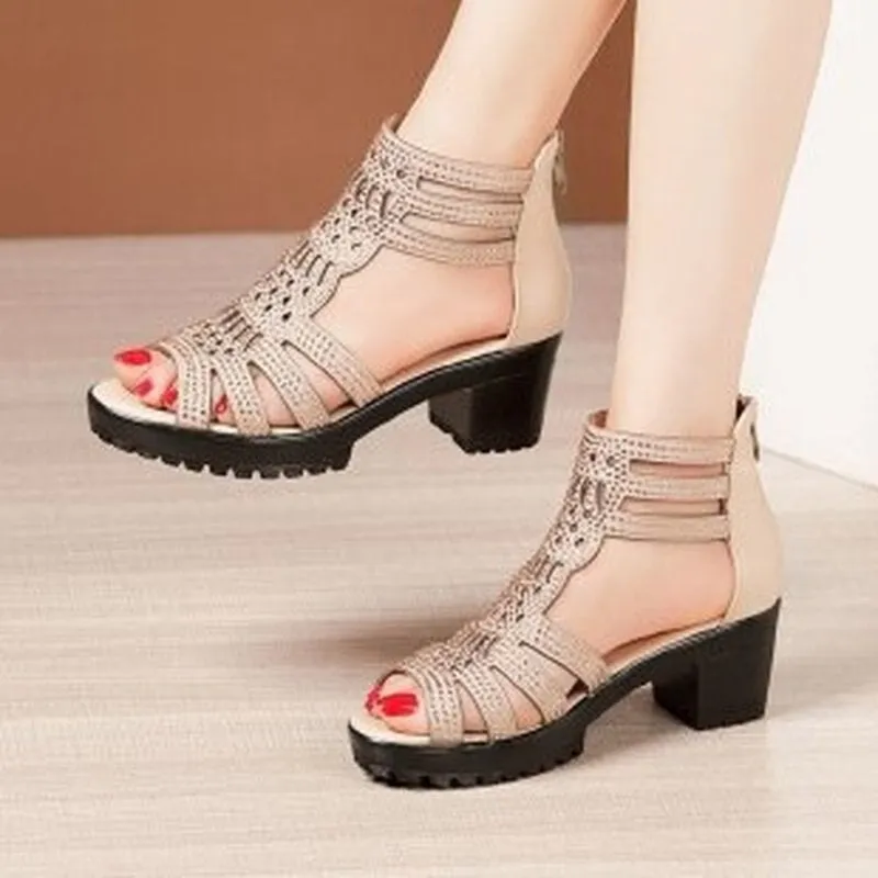 Sexy Gladiator Cutout Sandals