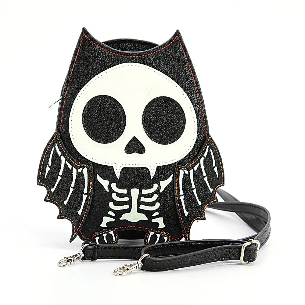 Skeleton Bat Shoulder Bag Glow in the Dark