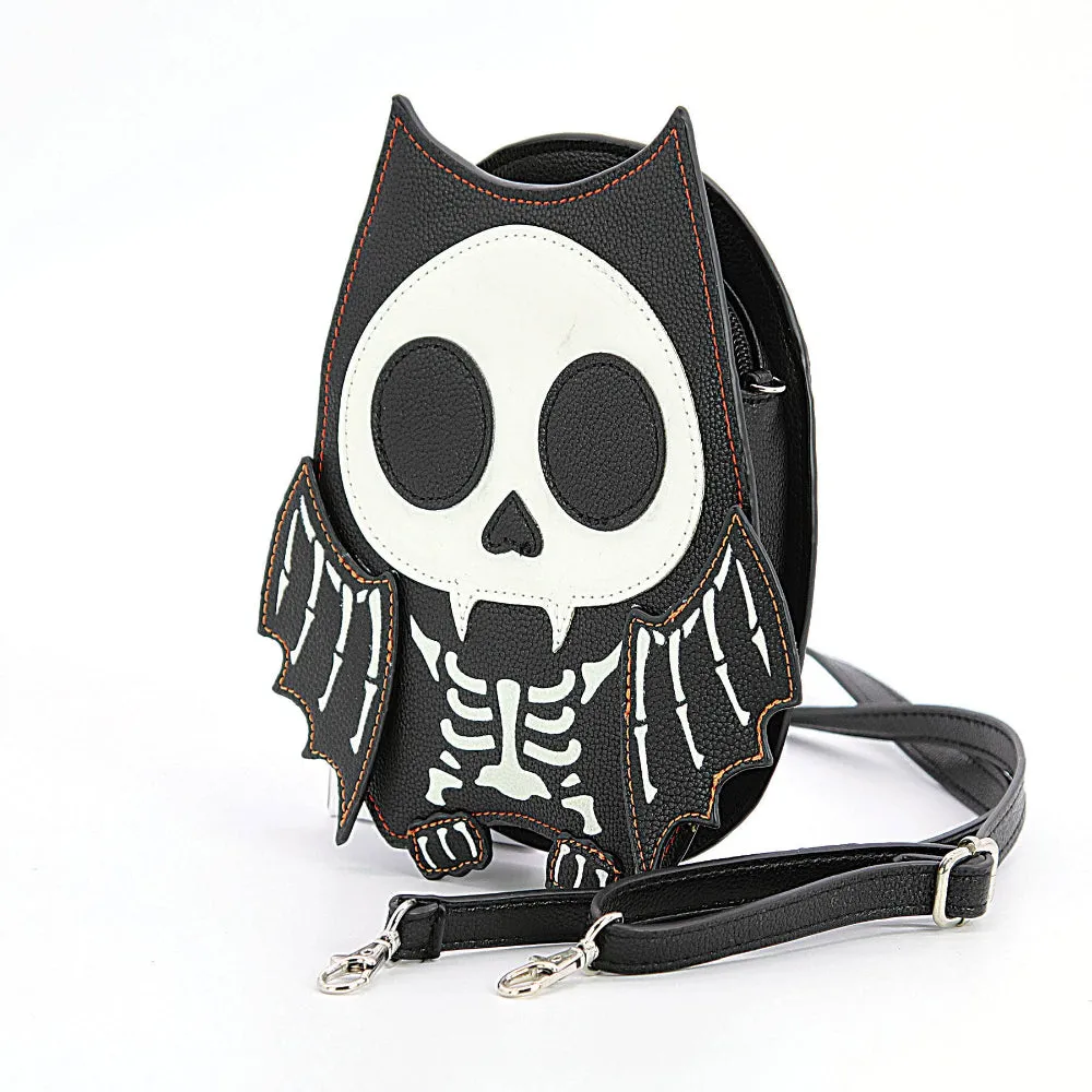 Skeleton Bat Shoulder Bag Glow in the Dark